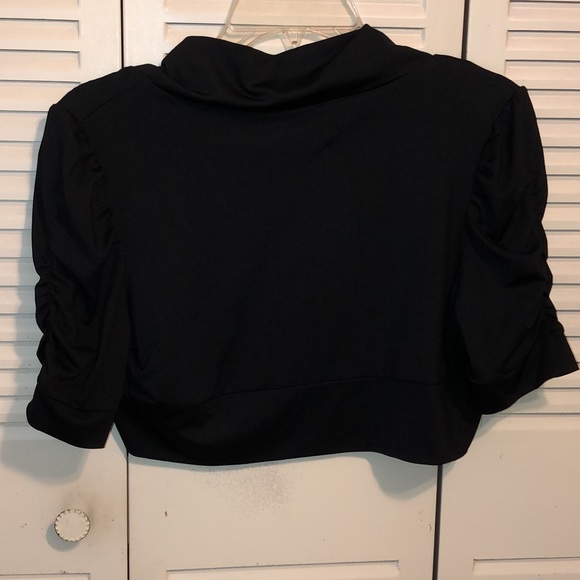 Pompous Girly Black Shoulder Cover for Dress - Picture 3 of 3